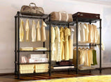 Wire Garment Rack Heavy Duty Clothes RackCloset Organizer Metal Garment Rack Portable Clothes 61970875