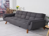 75" Flared Arm Convertible Sleeper Sofa-Dark Gray 97192761