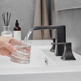 Bathroom Faucets for Sink 3 Hole ORB 8 inch Widespread Bathroom Sink Faucet with Pop Up Drain Double W1932P181982