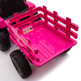 ZNTS 12V Kids Ride On Tractor with Trailer, Battery Powered Electric Car w/ Music, USB, Music, LED W2181137658