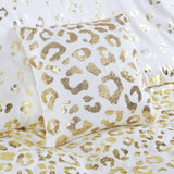 Metallic Animal Printed Comforter Set B03595926