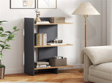 Oak 3-Tier Wooden Bookshelf, Engineered Board 66LBS Per Shelf Anti-Toppling Kit Included 13302808
