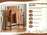 3Tier Freestanding Hardwood Ladder, Farmhouse Vertical Storage Rack, SpaceSaving Step 64628831