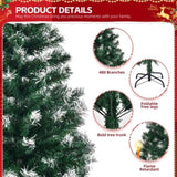 ZNTS 5 FT Artificial Snow Tipped Christmas Tree, Unlit Christmas Pine Tree with 480 Branch Tips and 66007395