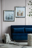 S/2 23.6x23.6" Kaiden Crystal Mirror Framed Wall Art on Mellow Golden Tint Background W2078P318309