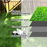 ZNTS Artificial turf, professional dog mat large turf outdoor carpet terrace pet lawn, artificial carpet 01340933