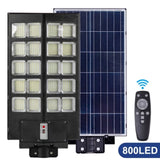 ZNTS Outdoor Commercial LED Solar Street Light IP67 Dusk-to-Dawn Road Lamp 00182611