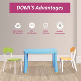 Kids Table and Chair Set,3 Piece Toddler Table and Chair Set,Plastic Children Activity Tablefor W1859113382