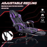 Gaming Computer Chair with Wheels, Adjustable Height Pu Leather Gamer Chair Office Desk 11192525