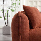 Soft beanbag chair with high resilience foam core for two people. The comfortable square recliner W1996P183170