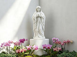 Virgin Mary Garden Statue 29.9 Inch, Weather-Resistant Magnesia Outdoor Sculpture, Religious Yard W3101P533550