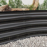 Raised Garden Bed Outdoor, Oval Large Metal Raised Planter Bed for for Plants, Vegetables, and W840102509