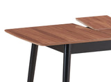 Natural and Black Dining Table with Bufferfly Extension Leaf B062P209313