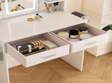 LED Mirror Vanity Dressing Table with Lights for Women & Girls - 3-Color Adjustable Light Strips, 2 W2700P297921