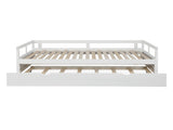 Extending Daybed with Trundle, Wooden Daybed with Trundle, White WF194887AAK