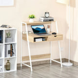 Computer Desk with Drawer ,Natural 19479753