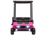 24V Kids Golf Cart 2WD 2-Seater Soft Start Rear Suspension Pink 93382424