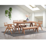 Beige and Natural Side Chair B062P209280