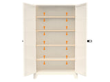 71'' 2 Shapely Door Cabinet With Lock, Metal Storage Cabinet with Doors and Adjustable Shelves, for 07106939