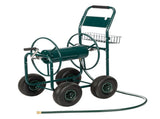 Iron Four-Wheel Pipe Truck Dark Green Not an inflatable tire 41801175
