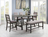 Modern Grey Dining Chairs Kitchen Set of 2pc High Chairs Upholstered Fabric Foam Cushion Dining Room B011P314243