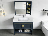 31-inch Quartz Bathroom Vanity Top, 3/4" Thick with Undermount Single Bowl Middle Sink, 4 Inch High W2699P459403