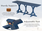 U-Style 59.8'' Wooden Console Table with Oak Veneer Top,Farmhouse Entryway Table with Rubber Wood N711P295300V