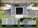 Large Wooden Chicken Coop Outdoor Hen House Poultry Cage for Outdoor with 2 Sides Nesting Boxes W2326P486267