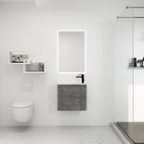 Bathroom Vanity with Sink 22 Inch for Small Bathroom,Floating Bathroom Vanity with Soft Close W99968776