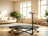 42 Inch Foldable Adult Rebounder Trampoline Mini Trampoline with Adjustable Foam Handle, Indoor 30361352