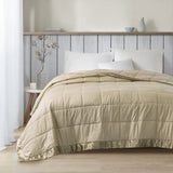 Oversized Down Alternative Blanket with Satin Trim B03598477
