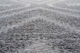 Granada Galen Gray and Ivory Olefin Shag Area Rug B055P313147