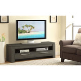 ZNTS Weathered Grey 59-inch 2-Drawer TV Console B062P153850