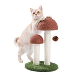 ZNTS Cat Scratching Post Mushroom Claw Scratcher with Natural Sisal Ropes Interactive Dangling Ball for 03002290