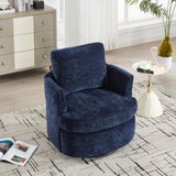 Vanity Chair,Swivel Accent Chair, 360 Degree Round Swivel Barrel Chair, Upholstered Comfy Swivel W2120P322757