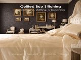 2-PC luxury satin microfiber bedding set, double-sided jacquard pattern, machine washable, OKO-100 90858209