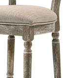 Beige and Reclaimed Grey Padded Seat Side Chairs B062P182695