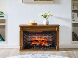 28 inch TV media entertainment center With electric fireplace W1769P213565