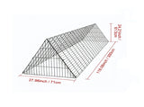 118.1 x 28 x 24.2 Inch Chicken Tunnels, Portable Chicken Coop Run for Yard, Easy Installation 03129695
