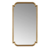 Gold Scalloped Wood Wall Mirror B035129257