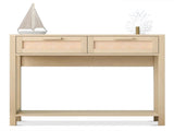 39.4" Rattan Console Table with 2 Drawers Entryway Table Wood Narrow Long Table Boho Console Table 66014133