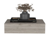Floating Nightstand 5"H, Modern Wall-Mounted Bedside Shelf with Drawer, Light Gray B097P167434