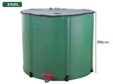 66 Gallon Folding Rain Barrel Water Collector Green 94198801