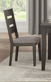 ZNTS Transitional Side Chairs 2pc Set Wood Frame Padded Seat Casual Look Neutral Toned Fabric B01143653