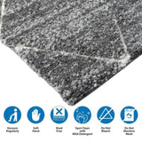 Talas Trellis Area Rug in Grey and Cream B03597989