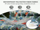 Outdoor Swing Cushions 70 Inch, Waterproof 4" Thick Porch Swing Cushion Replacement with Backrest 70429661