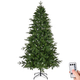 6 FT Pre-lit Artificial Christmas Tree, Holiday Xmas Tree with 300 Warm White Lights, 728 Branch 19835251