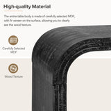 Minimalist Coffee Table with Curved Art Deco Design for Living Room or Dining Room 72268166