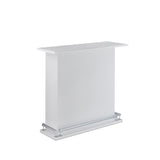 ZNTS White High Gloss 6-Shelf Bar Table B062P209312