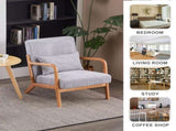 Mid-Century Modern Accent Chair, Arm Chair Living Room Chairs Pillow Upholstered Reading Chair 00018023